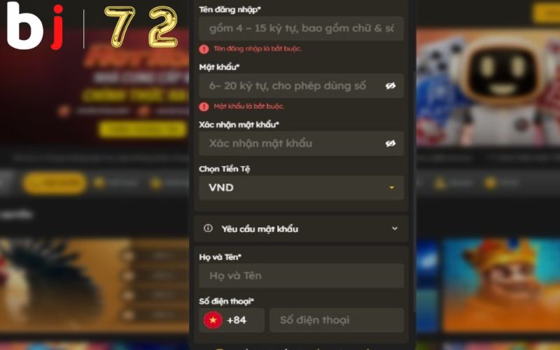 Quy trình đăng ký BJ 72