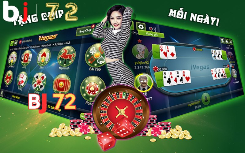 Thông tin chung về sòng bài BJ72