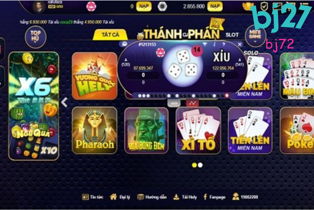 trang chủ nhà cái bj27 tài xỉu mới nhất